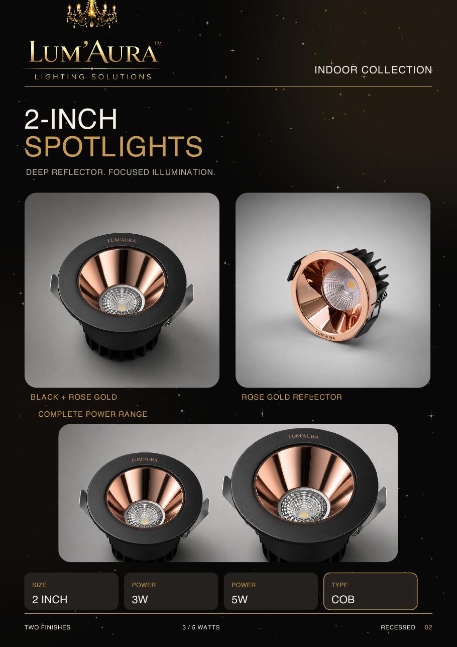 LUM'AURA lighting catalogue page 2