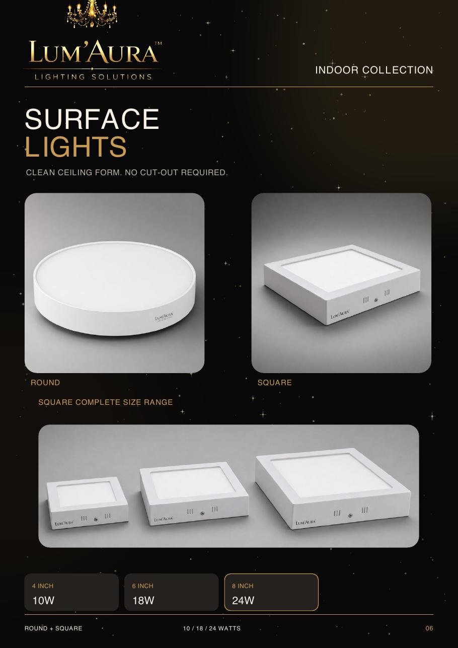 LUM'AURA lighting catalogue page 6