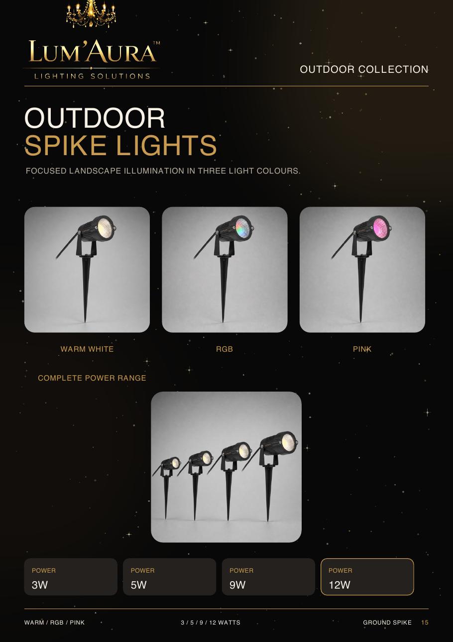LUM'AURA lighting catalogue page 15